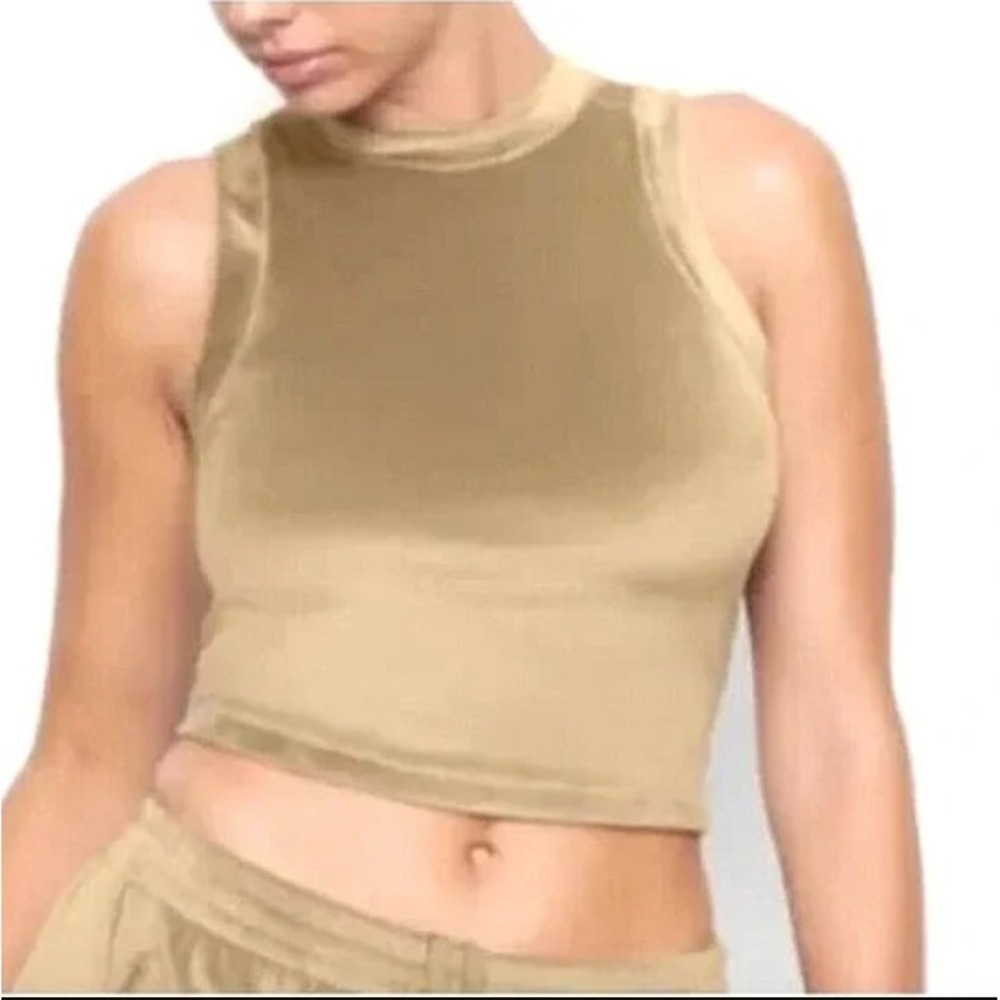 SKIMS Velour Tank Top Womens Sleeveless Soft Plush Comfy Casual Everyday 2XL